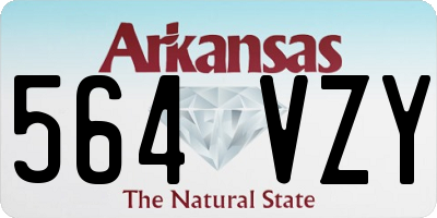 AR license plate 564VZY