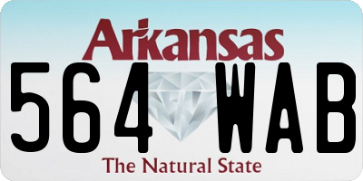 AR license plate 564WAB