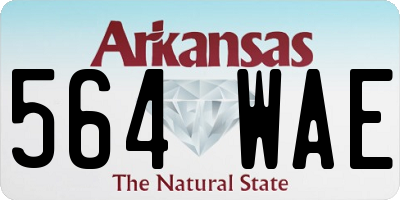 AR license plate 564WAE