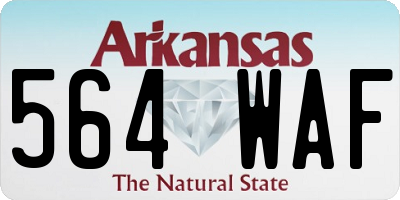 AR license plate 564WAF