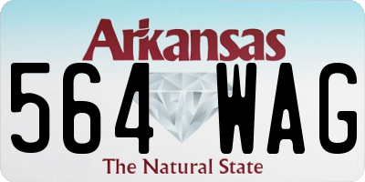 AR license plate 564WAG