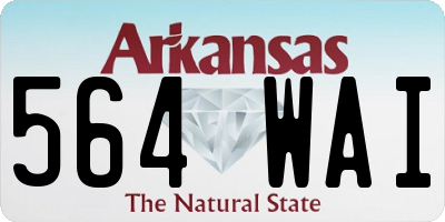 AR license plate 564WAI