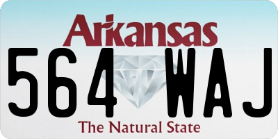 AR license plate 564WAJ