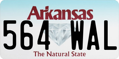 AR license plate 564WAL