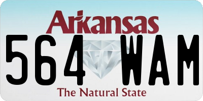 AR license plate 564WAM