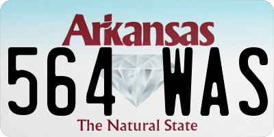 AR license plate 564WAS