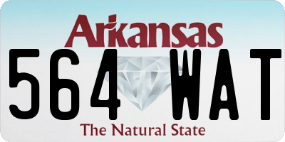 AR license plate 564WAT
