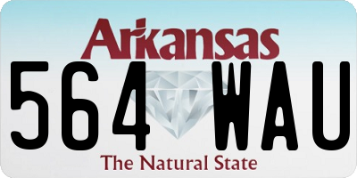 AR license plate 564WAU