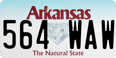 AR license plate 564WAW