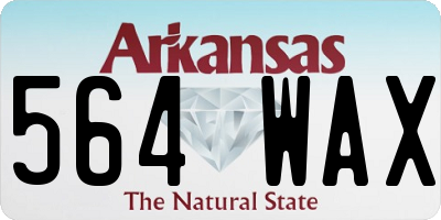 AR license plate 564WAX