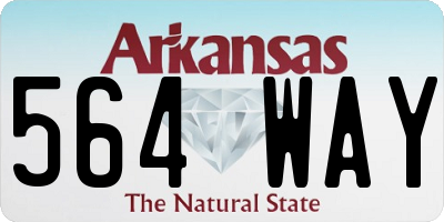 AR license plate 564WAY