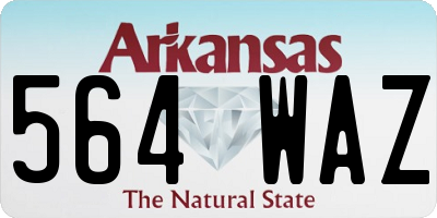 AR license plate 564WAZ
