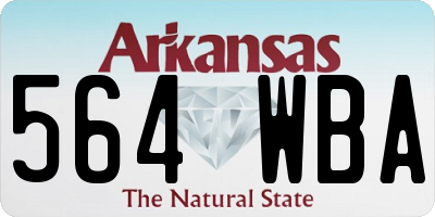 AR license plate 564WBA