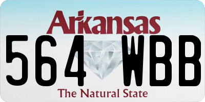AR license plate 564WBB