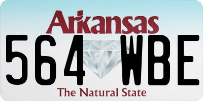 AR license plate 564WBE