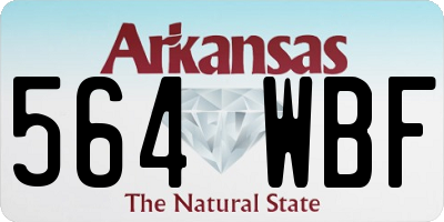 AR license plate 564WBF