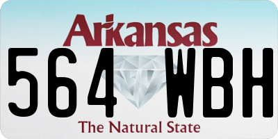 AR license plate 564WBH