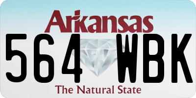 AR license plate 564WBK