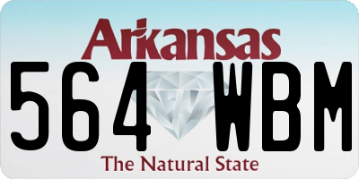 AR license plate 564WBM