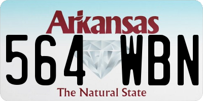 AR license plate 564WBN