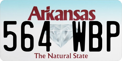 AR license plate 564WBP