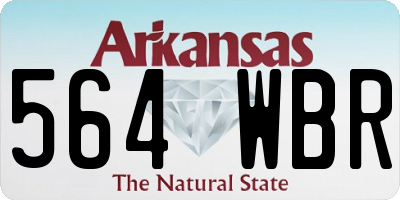 AR license plate 564WBR