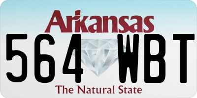 AR license plate 564WBT
