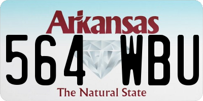 AR license plate 564WBU