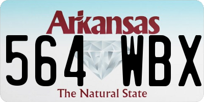 AR license plate 564WBX