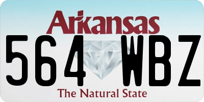 AR license plate 564WBZ