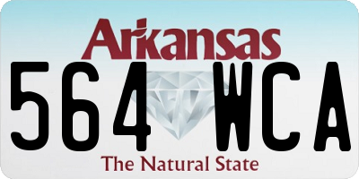 AR license plate 564WCA