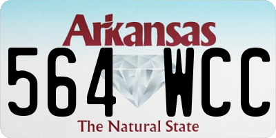 AR license plate 564WCC