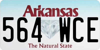 AR license plate 564WCE