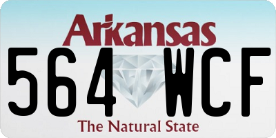 AR license plate 564WCF