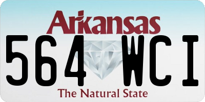 AR license plate 564WCI