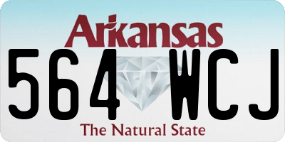 AR license plate 564WCJ