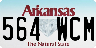 AR license plate 564WCM