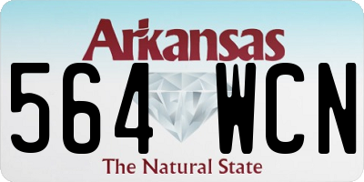 AR license plate 564WCN
