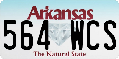 AR license plate 564WCS