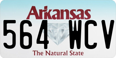 AR license plate 564WCV