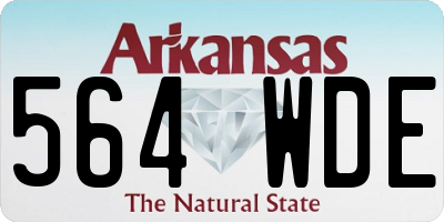 AR license plate 564WDE