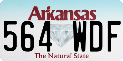 AR license plate 564WDF