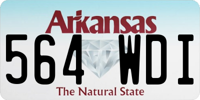 AR license plate 564WDI