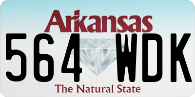 AR license plate 564WDK