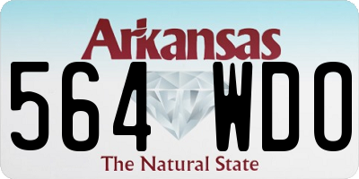 AR license plate 564WDO