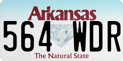 AR license plate 564WDR
