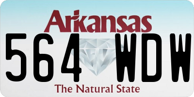 AR license plate 564WDW
