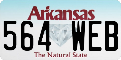 AR license plate 564WEB