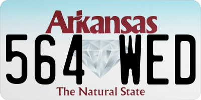AR license plate 564WED