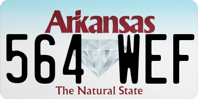 AR license plate 564WEF